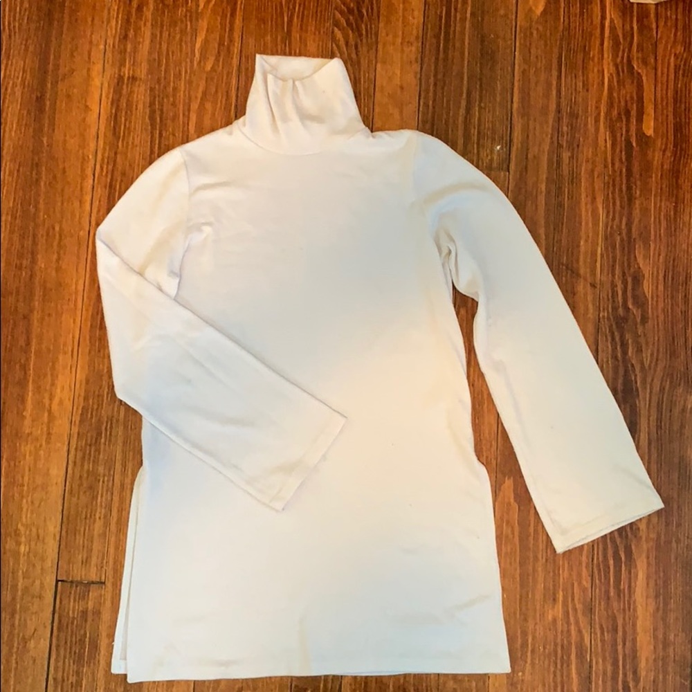 Winter white turtleneck sweater from Aritzia